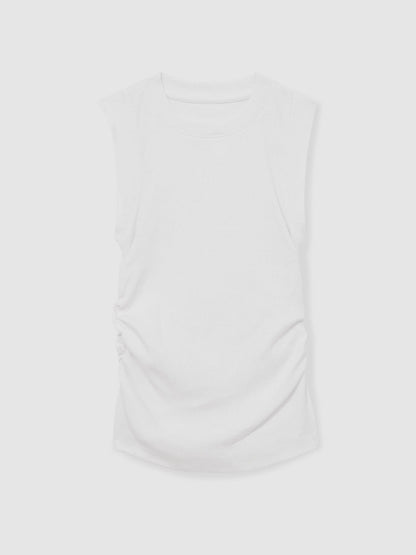 Reiss Value - 13-14 yrs Ruched Vest Top in White