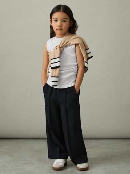 Reiss Value - 13-14 yrs Ruched Vest Top in White