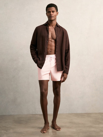 Reiss Featured - Drawstring Swim Shorts in Pink