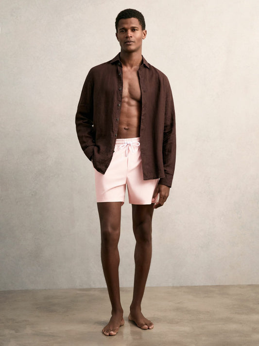 Reiss Featured - Drawstring Swim Shorts in Pink