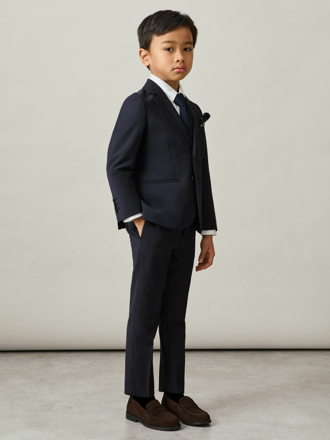 Reiss Best Seller - 13-14 yrs Wool-Blend Single-Breasted Suit Blazer in Navy