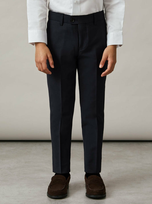 Reiss Deal - 3-9 yrs Wool-Blend Suit Trousers in Navy