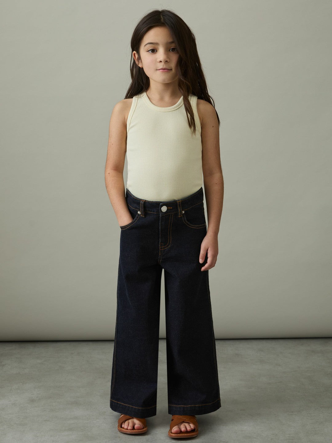 Reiss 9-13 yrs Wide-Leg Jeans in Indigo