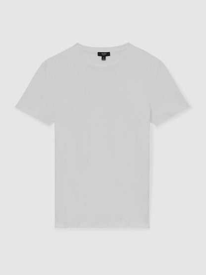 Reiss Value - Cotton Sports-Fit T-Shirt in White