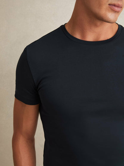 Reiss Affordable - Cotton Sports-Fit T-Shirt in Navy