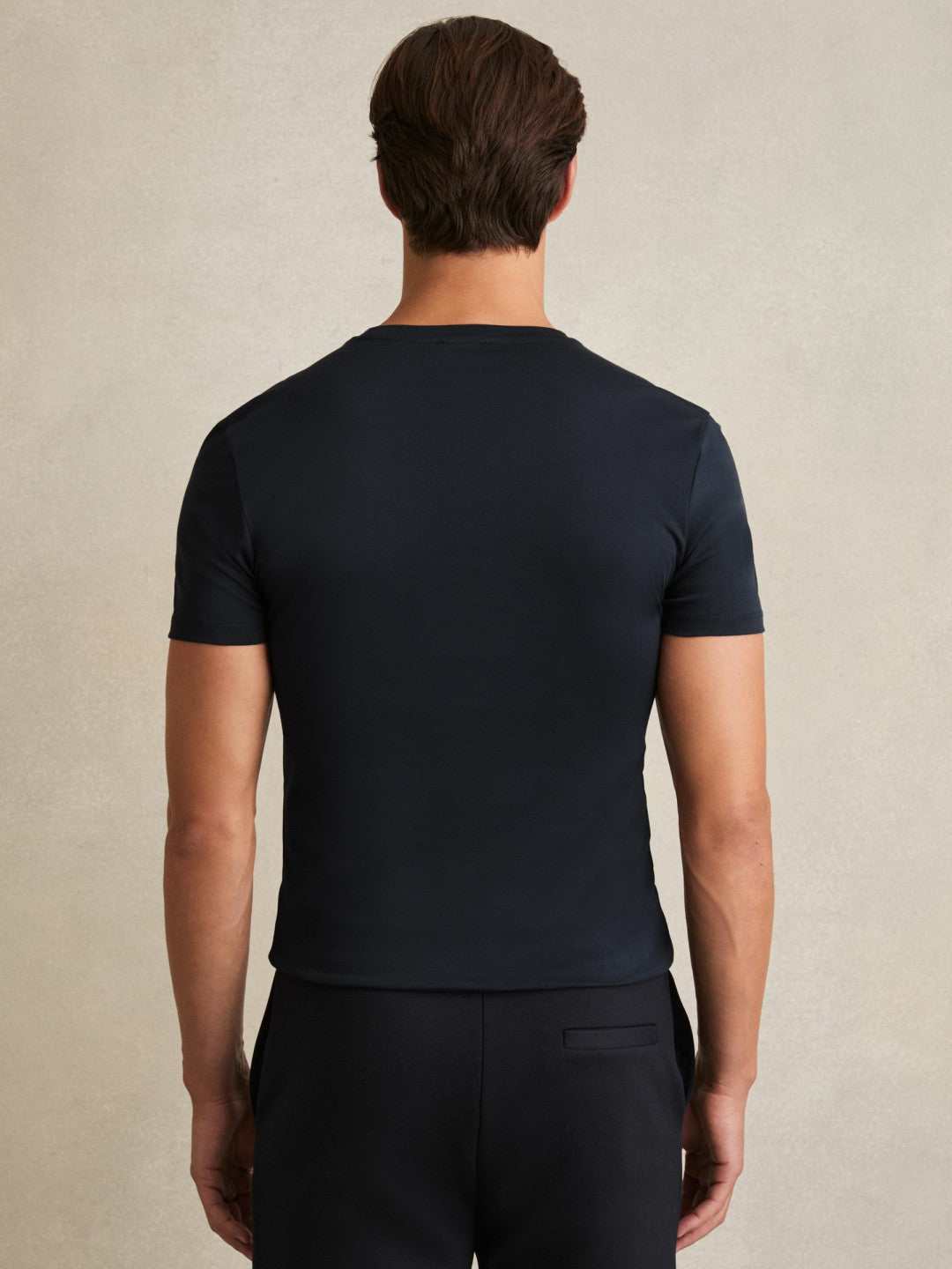 Reiss Affordable - Cotton Sports-Fit T-Shirt in Navy