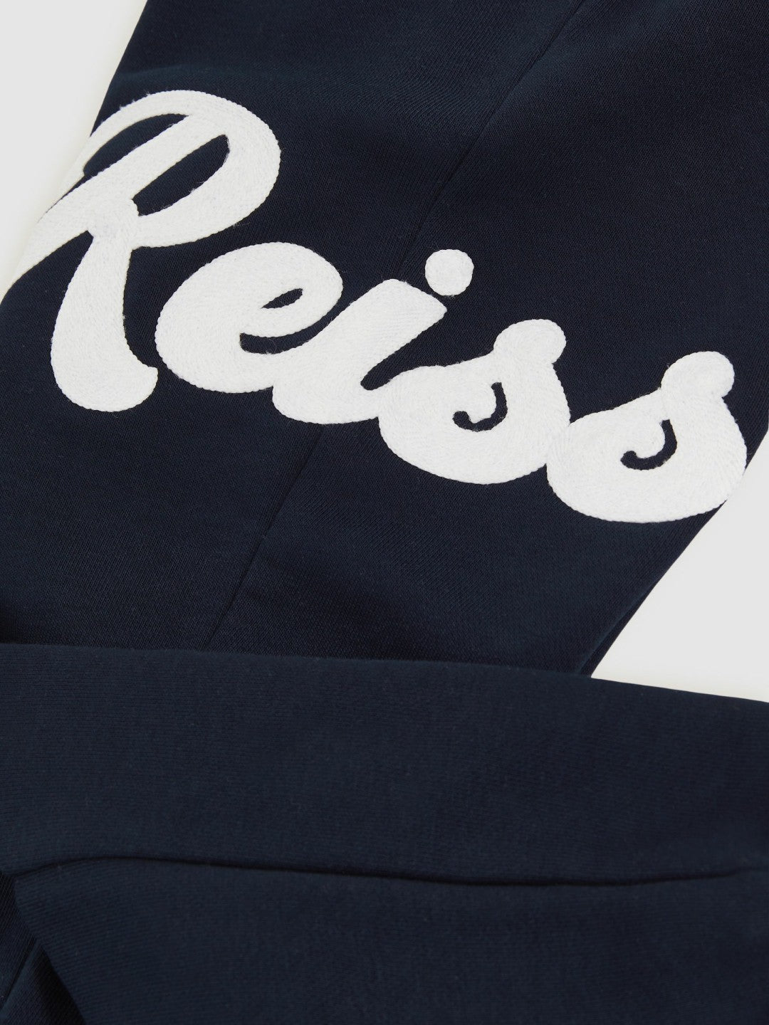 Reiss Featured - 13-14 yrs Cotton-Blend Logo Script Joggers in Navy