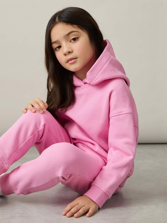 Reiss Value - 9-13 yrs Cotton-Blend Hoodie And Joggers Set in Bright Pink