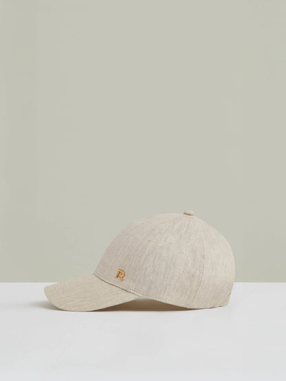 Reiss Sale - Linen Logo Baseball Cap in Neutral