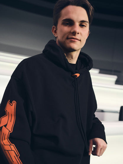 Reiss Offer - McLaren F1 Team Oversize Toggle Hoodie Unisex Fit in Black