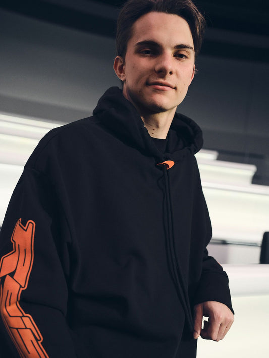 Reiss Offer - McLaren F1 Team Oversize Toggle Hoodie Unisex Fit in Black