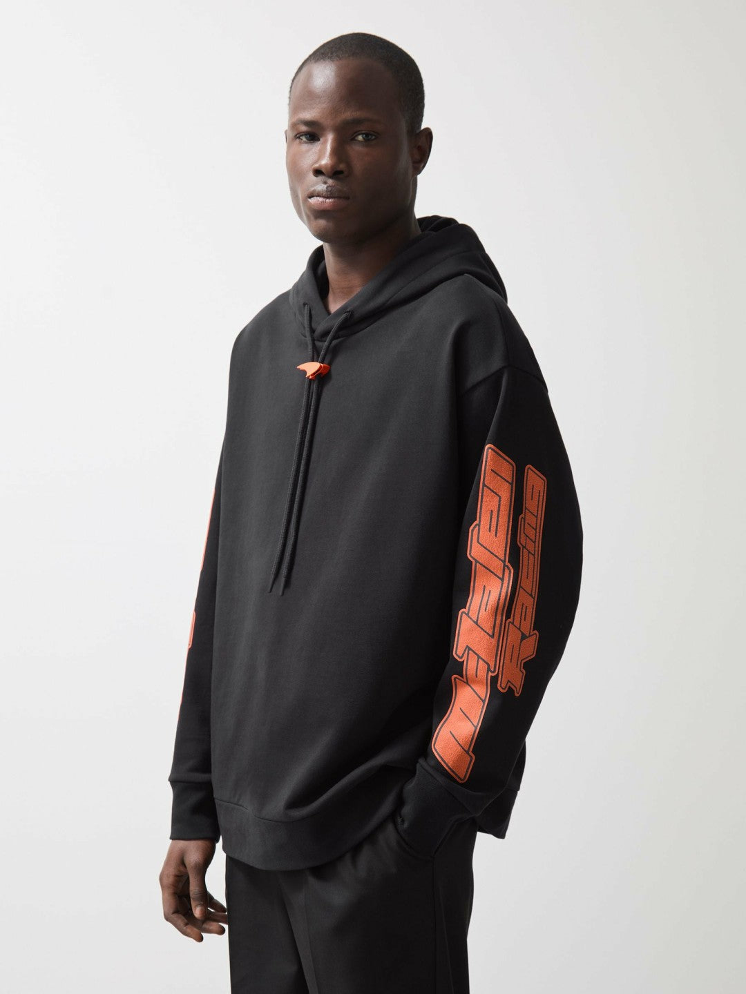Reiss Offer - McLaren F1 Team Oversize Toggle Hoodie Unisex Fit in Black