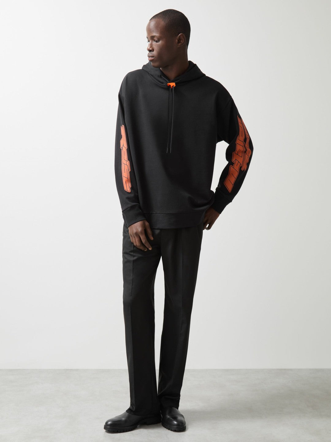 Reiss Offer - McLaren F1 Team Oversize Toggle Hoodie Unisex Fit in Black