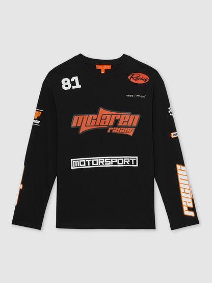 Reiss Savings - McLaren F1 Team Cotton Logo T-Shirt Unisex Fit in Black