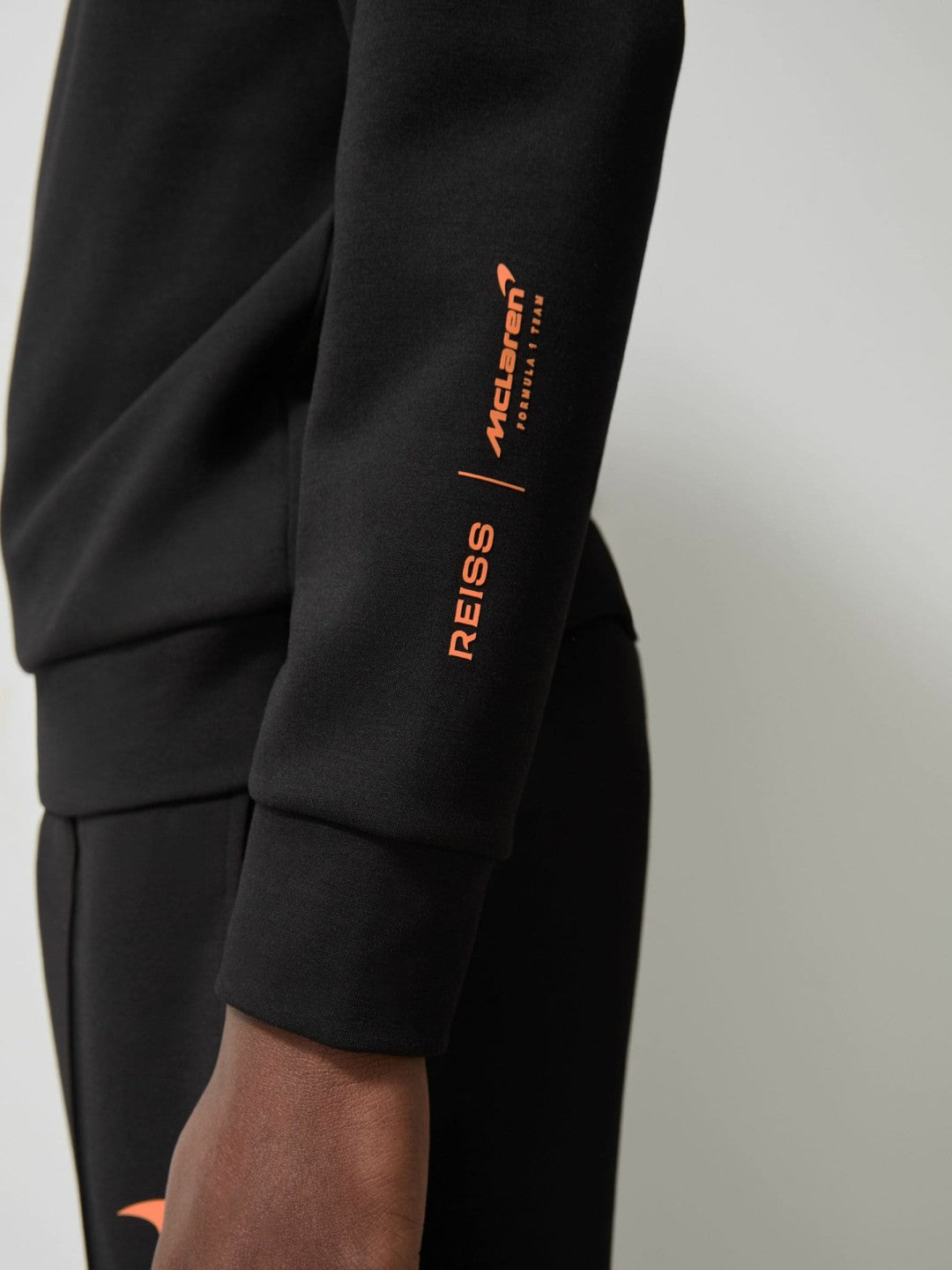Reiss Best Seller - McLaren F1 Team Interlock Hoodie in Black
