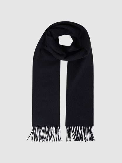 Reiss Popular Choice - Wool and Cashmere Scarf in Navy