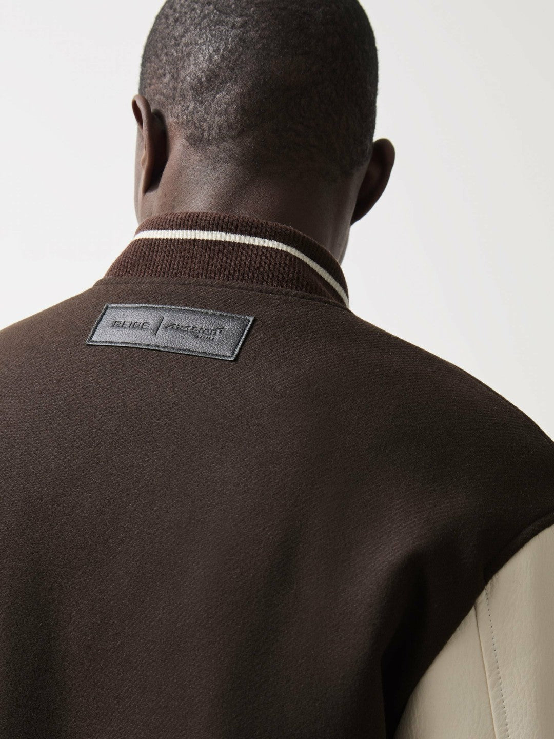 Reiss Savings - McLaren F1 Team Bomber Jacket in Brown/Ivory/White