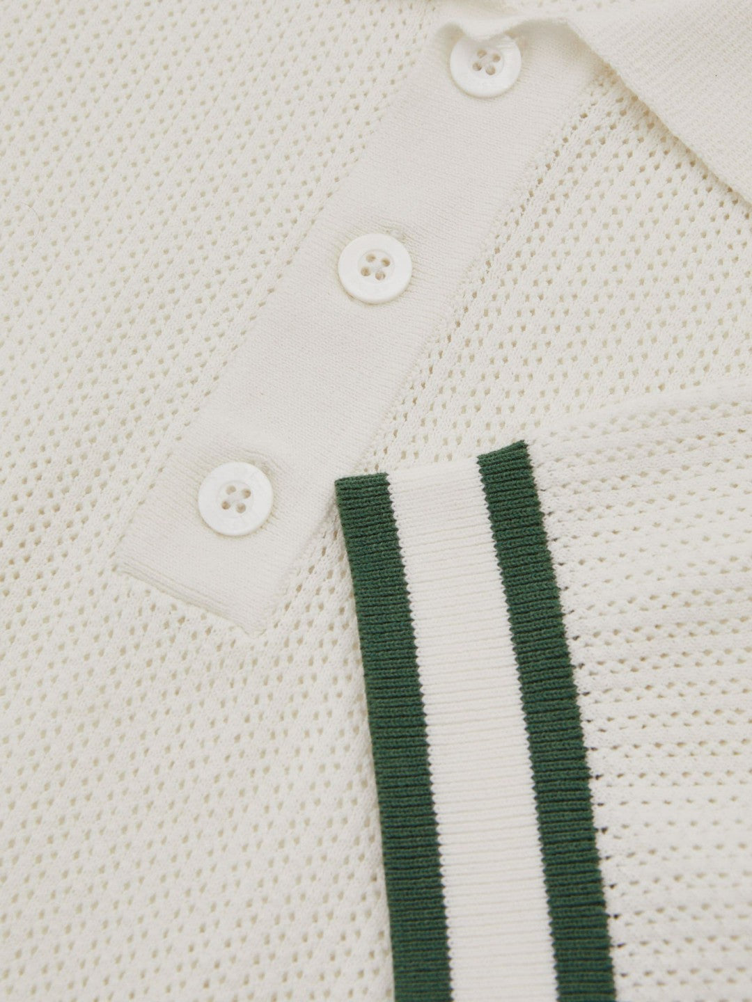 Reiss Featured - | Ché Knitted Half-Button Polo Shirt in White