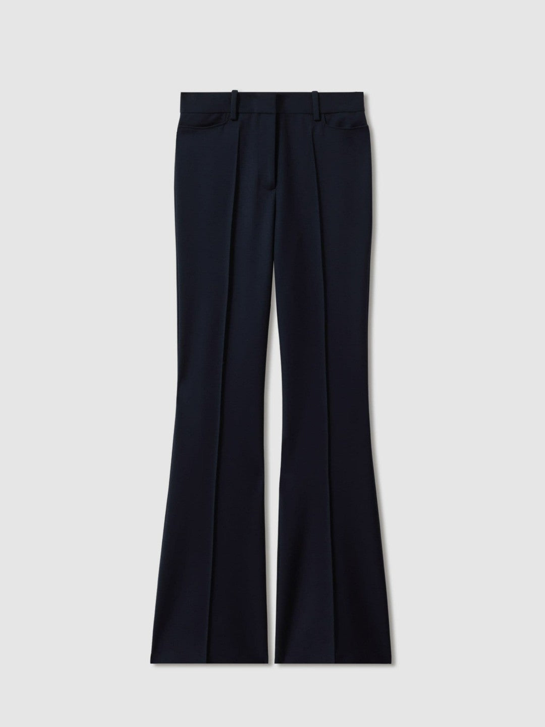 Reiss Petite Flared Suit Trousers in Navy