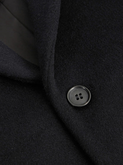 Reiss Featured - 3-9 yrs Single Breasted Overcoat in Navy