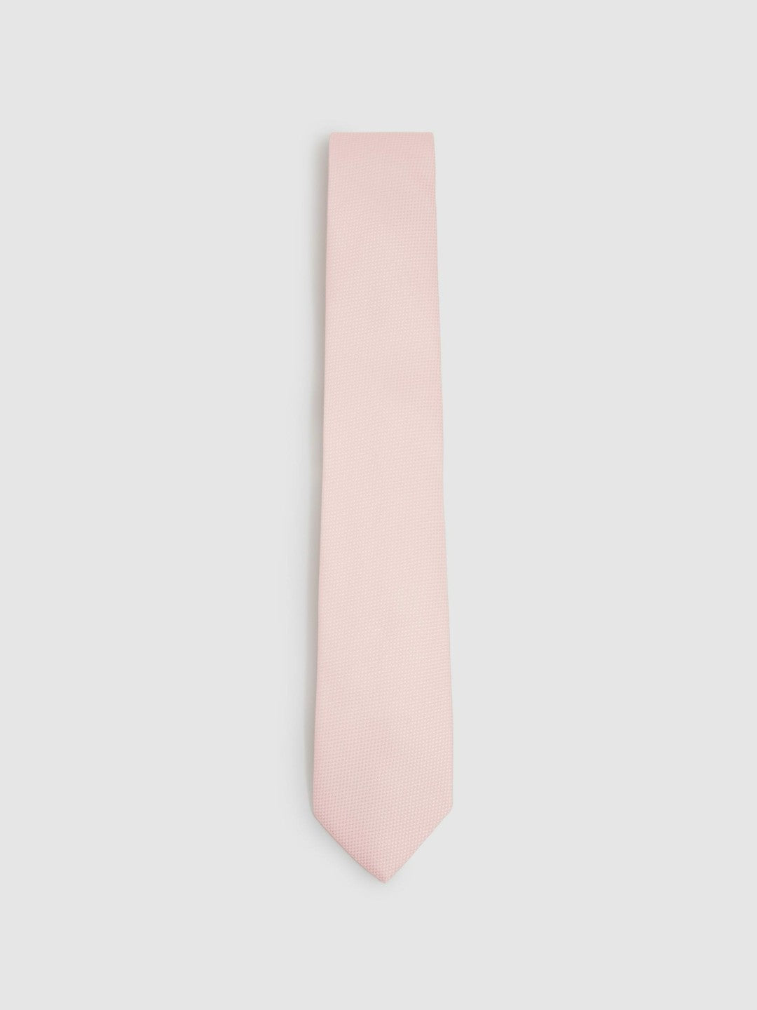 Reiss Popular Choice - Textured Silk Blend Tie in Light Pink