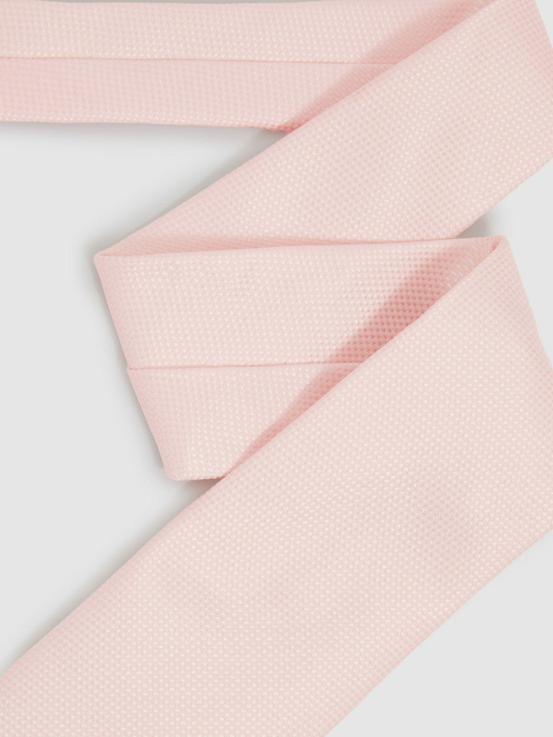 Reiss Popular Choice - Textured Silk Blend Tie in Light Pink