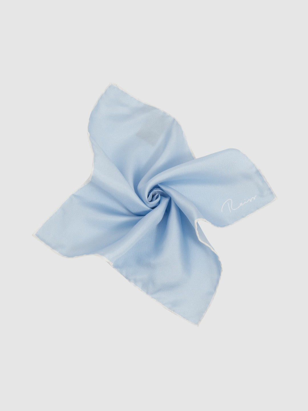 Reiss Sale - Ceremony Light Blue Silk Pocket Square