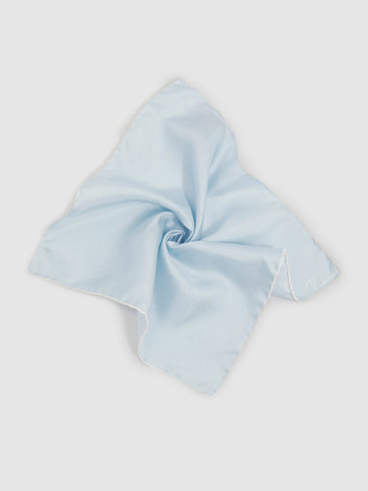 Reiss Deal - Polka Dot Silk Pocket Square in Light Blue