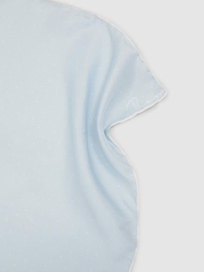 Reiss Deal - Polka Dot Silk Pocket Square in Light Blue