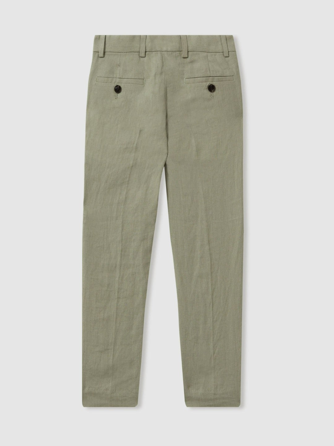 Reiss Affordable - 3-9 yrs Slim Fit Linen Adjustable Trousers in Apple