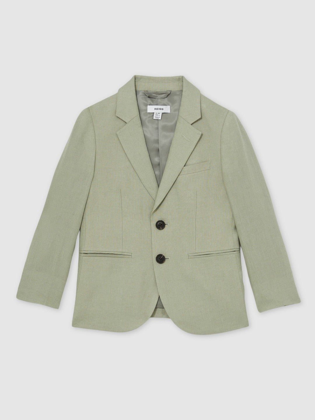 Reiss Savings - 3-9 yrs Linen Single Breasted Blazer in Apple