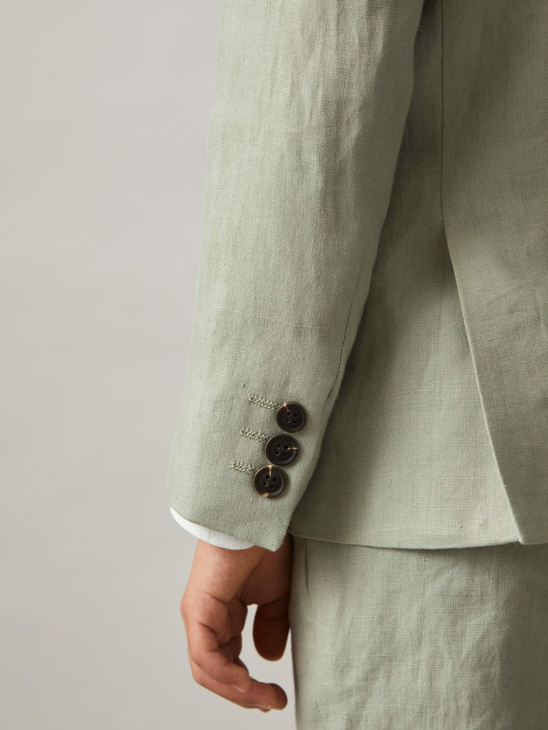 Reiss Savings - 3-9 yrs Linen Single Breasted Blazer in Apple