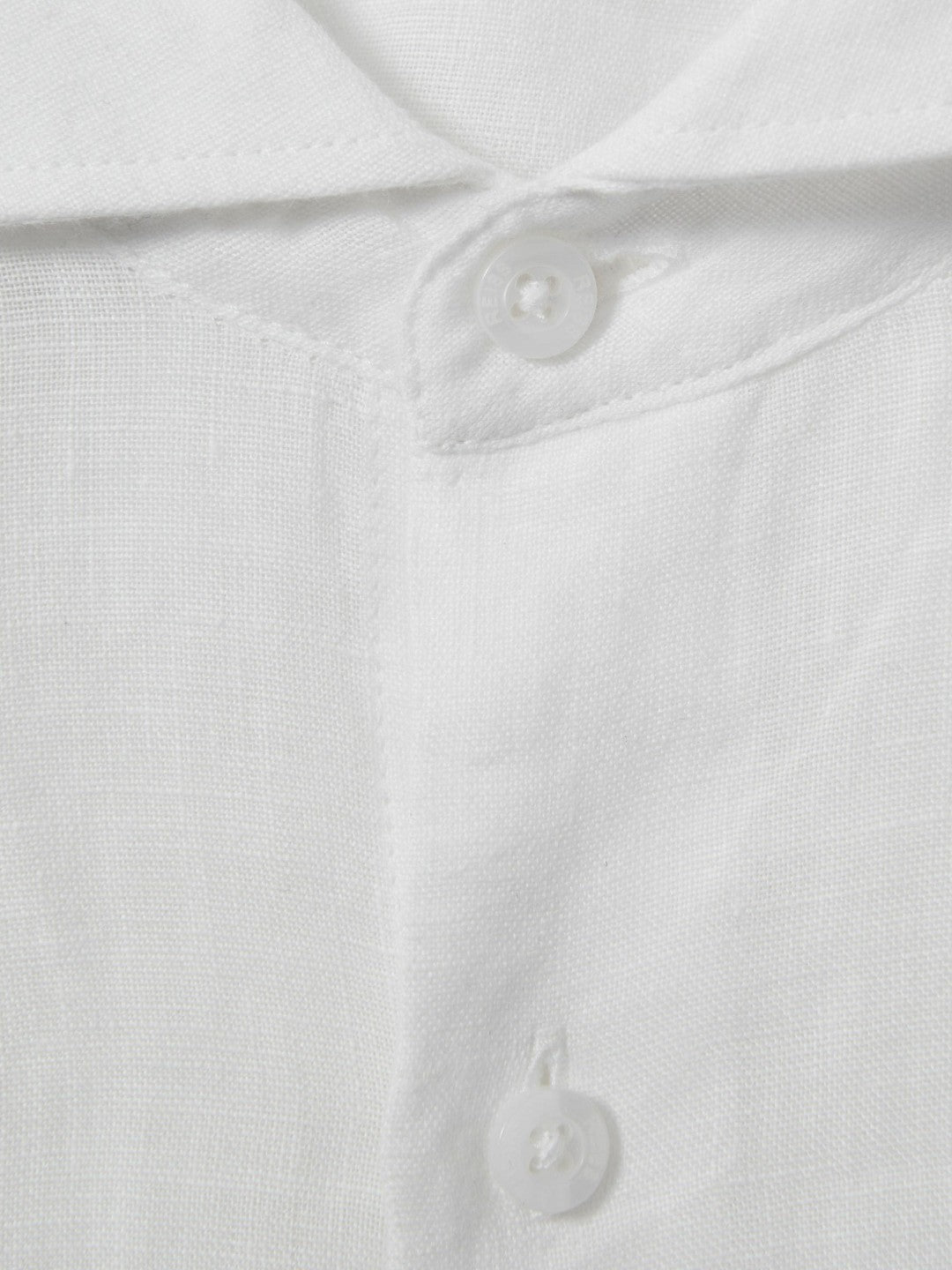 Reiss 3-9 yrs Linen Cutaway Collar Shirt in White