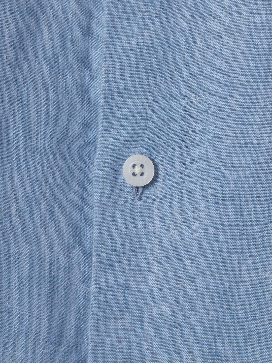 Reiss 3-9 yrs Linen Cutaway Collar Shirt in Sky Blue