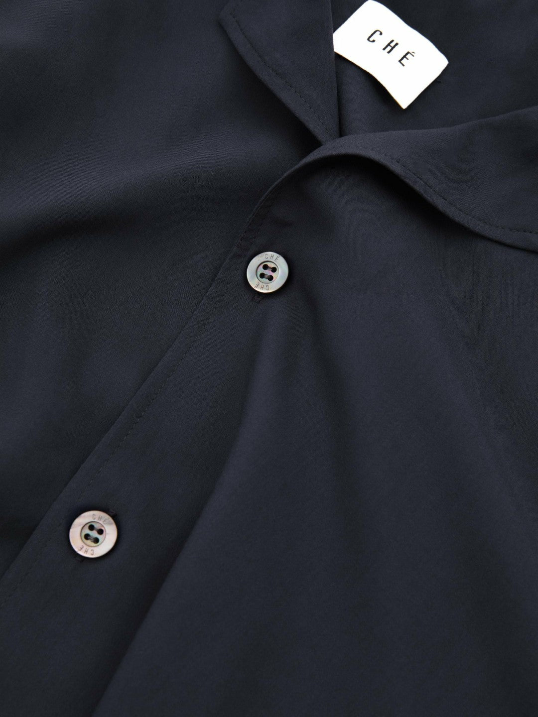 Reiss Popular Choice - | Ché Cuff Detail Cuban Collar Shirt in Navy