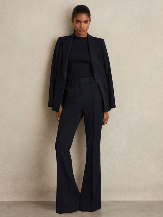 Reiss Featured - Flared Suit Trousers in Navy