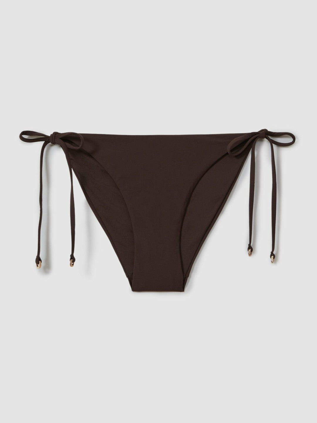 Reiss Sale - Side Tie Bikini Bottoms in Chocolate