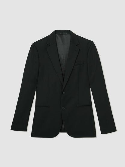 Reiss Value - Wool-Blend Single-Breasted Suit Jacket Slim-Fit in Black