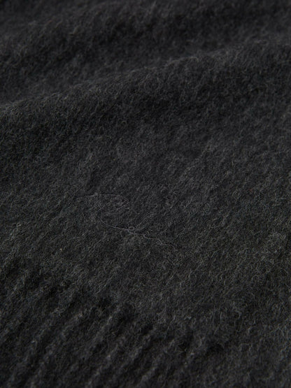 Reiss Affordable - Wool and Cashmere Scarf in Charcoal