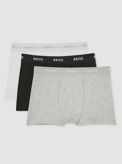 Reiss Affordable - Three Pack Cotton Boxers in Multi