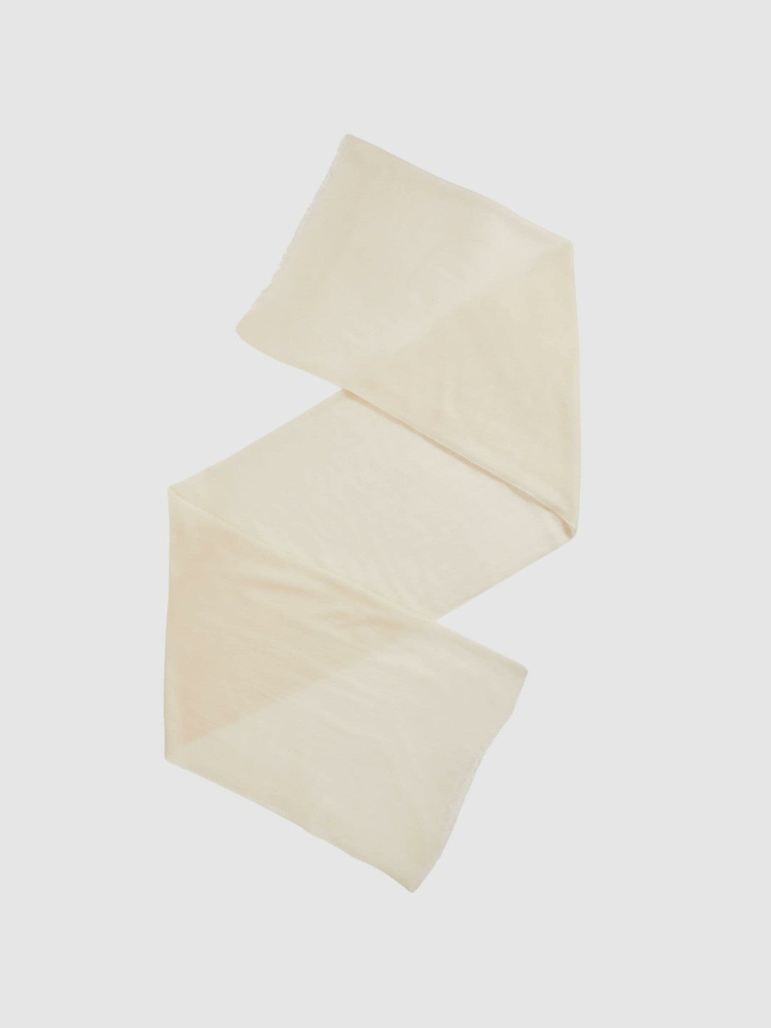 Reiss Popular Choice - Wool-Cashmere Lightweight Scarf in Off White