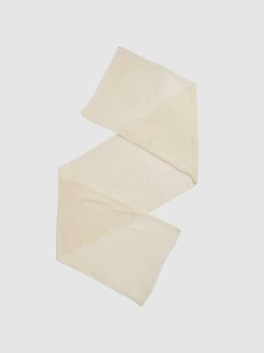 Reiss Popular Choice - Wool-Cashmere Lightweight Scarf in Off White