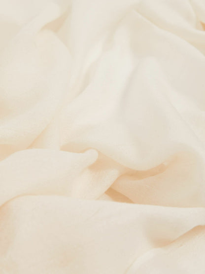 Reiss Popular Choice - Wool-Cashmere Lightweight Scarf in Off White