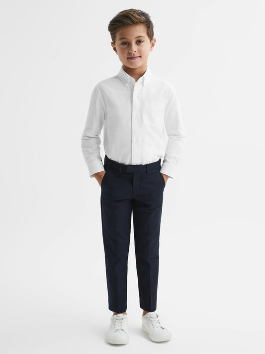 Reiss Deal - 9-14 yrs Button Down Oxford Shirt in White