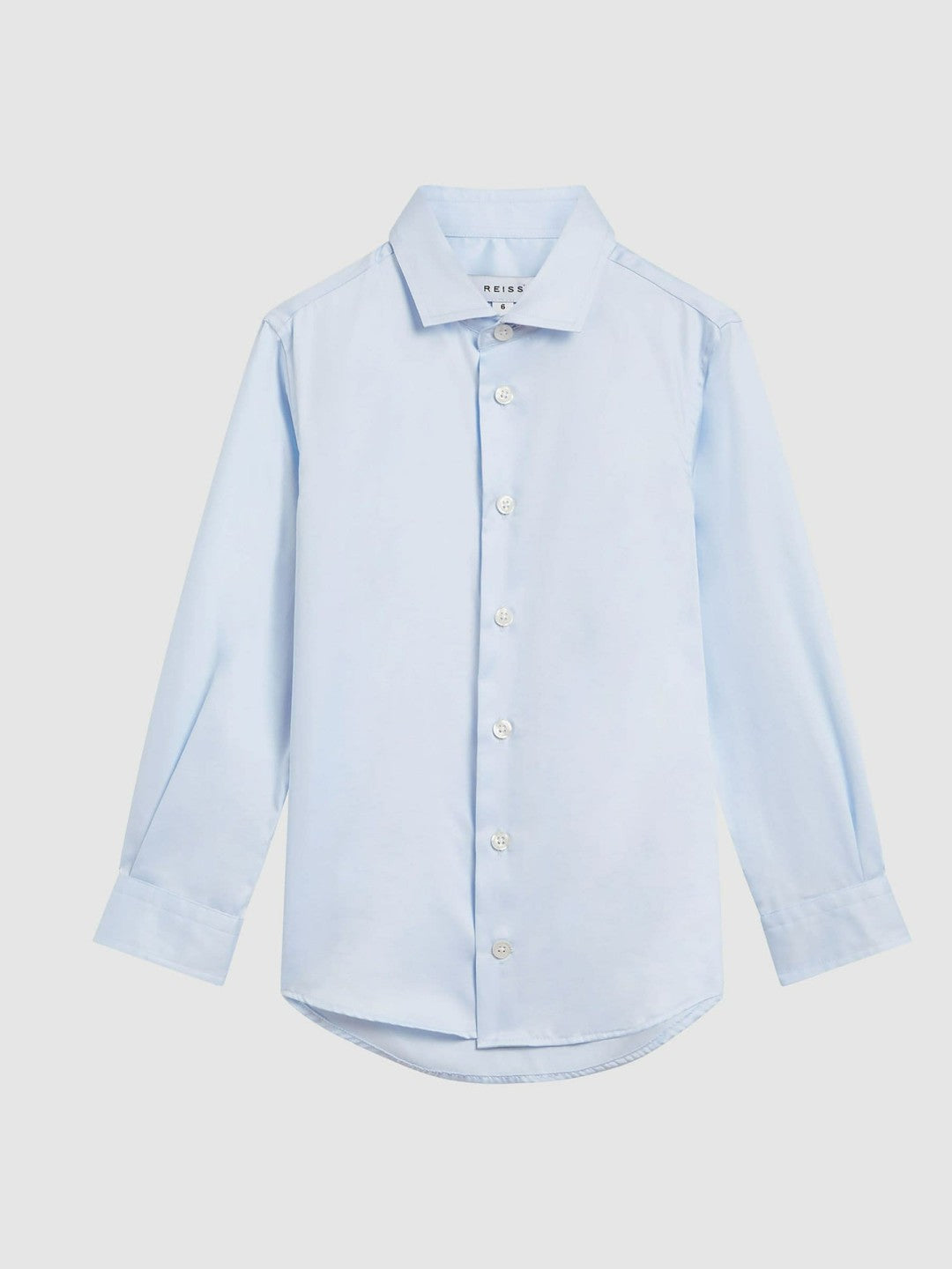 Reiss Affordable - 4-9 yrs Slim-Fit Cotton Shirt in Soft Blue