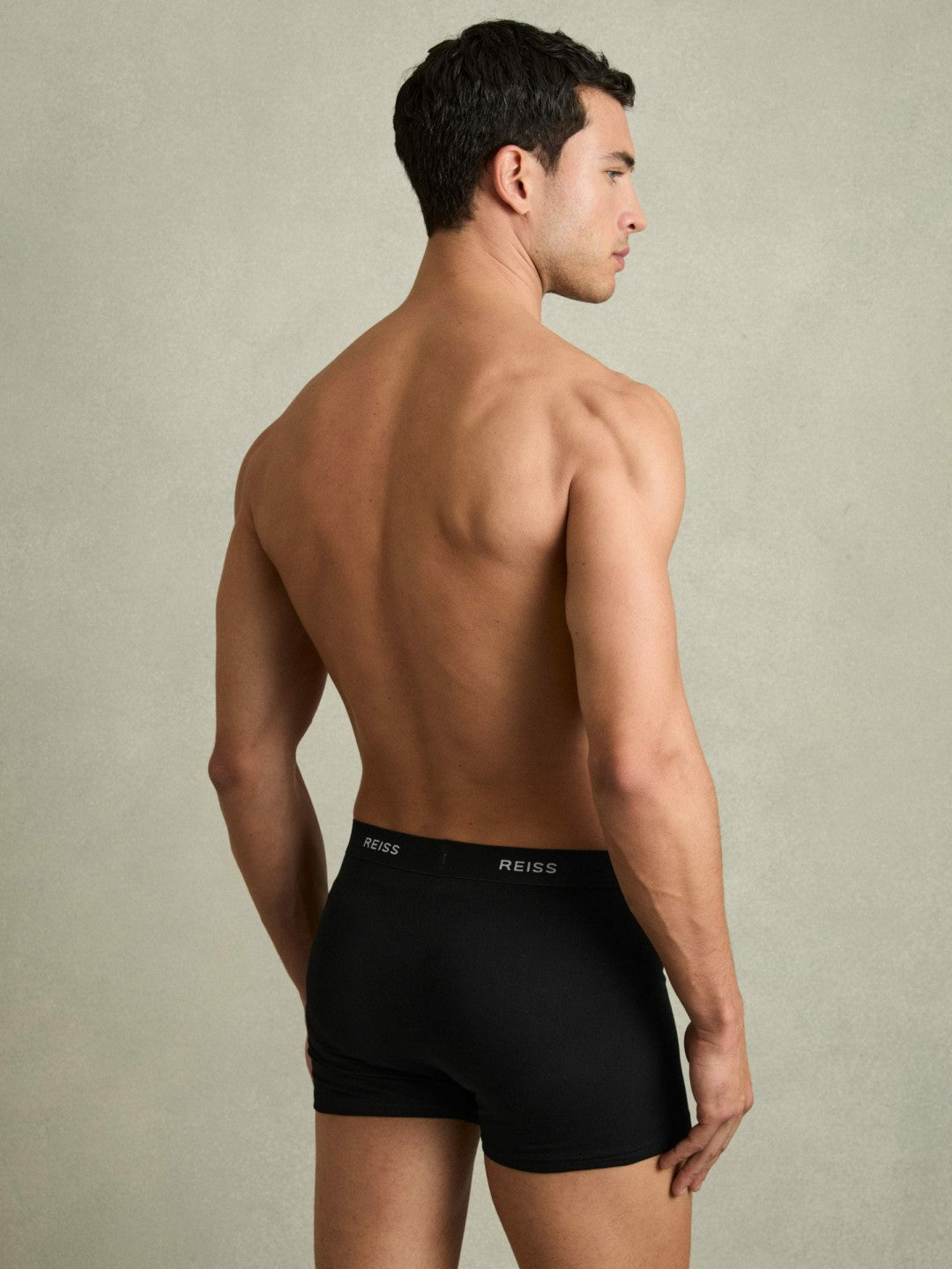 Reiss Value - Three Pack Cotton Boxers in Black