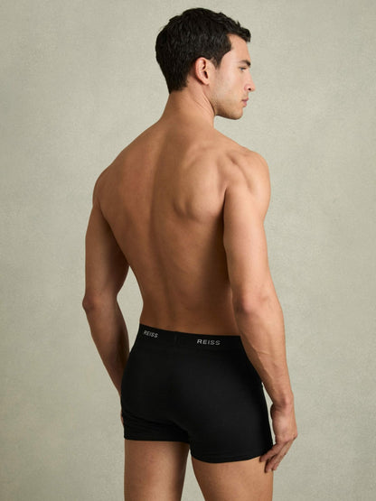 Reiss Value - Three Pack Cotton Boxers in Black