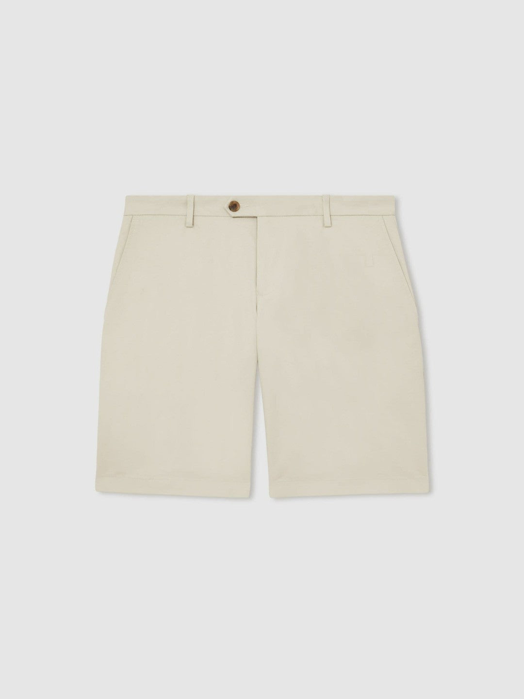 Reiss Offer - Cotton Chino Shorts With Stretch in Stone