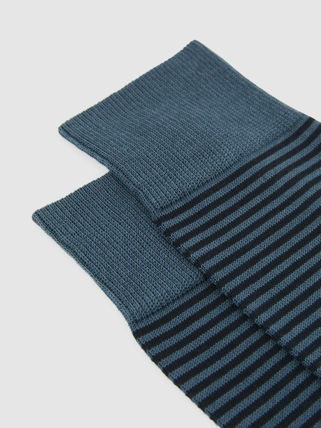 Reiss Offer - Striped Socks in Airforce Blue/ Navy