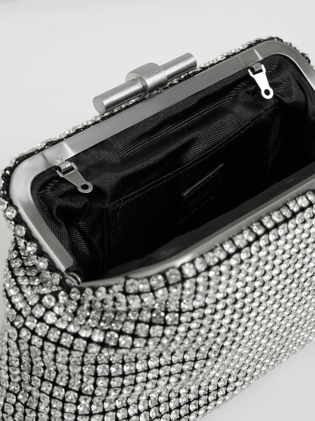 Reiss Popular Choice - Embellished Clutch Bag in Silver